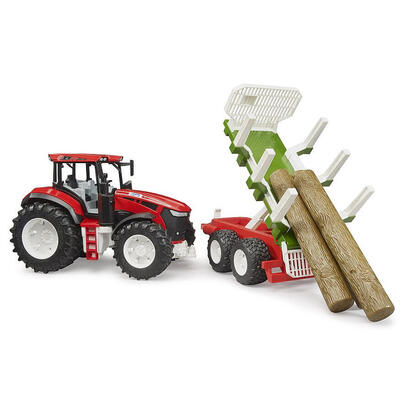 brother-roadmax-tractor-con-un-remolque-trasero-y-3-troncos-de-arboles-jugando-vehiculo-03453