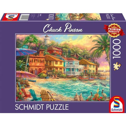 schmidt-games-chuck-pinson-island-time-rompecabezas-de-1000-piezas-58555