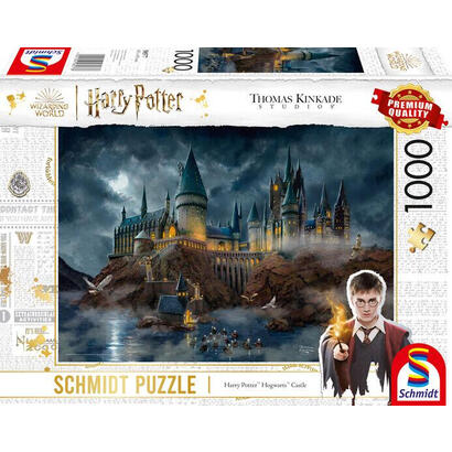 schmidt-spiele-thomas-kinkade-studios-wizarding-world-harry-potter-castillo-de-hogwarts-rompecabezas-de-1000-piezas-58577