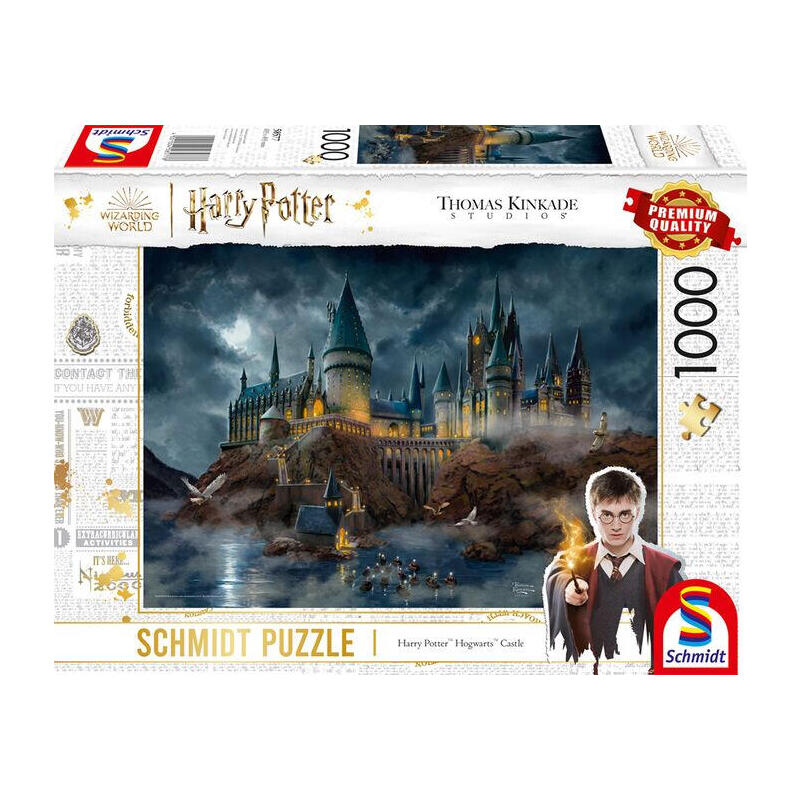 schmidt-spiele-thomas-kinkade-studios-wizarding-world-harry-potter-castillo-de-hogwarts-rompecabezas-de-1000-piezas-58577