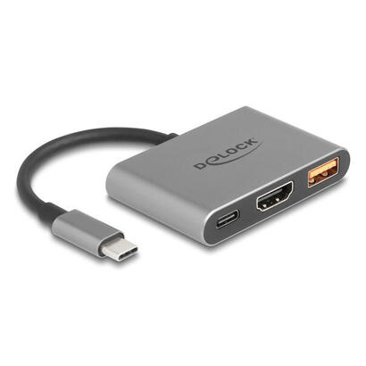 delock-61071-adaptador-de-cable-de-video-01-m-usb-tipo-c-usb-type-c-usb-type-a-hdmi-gris