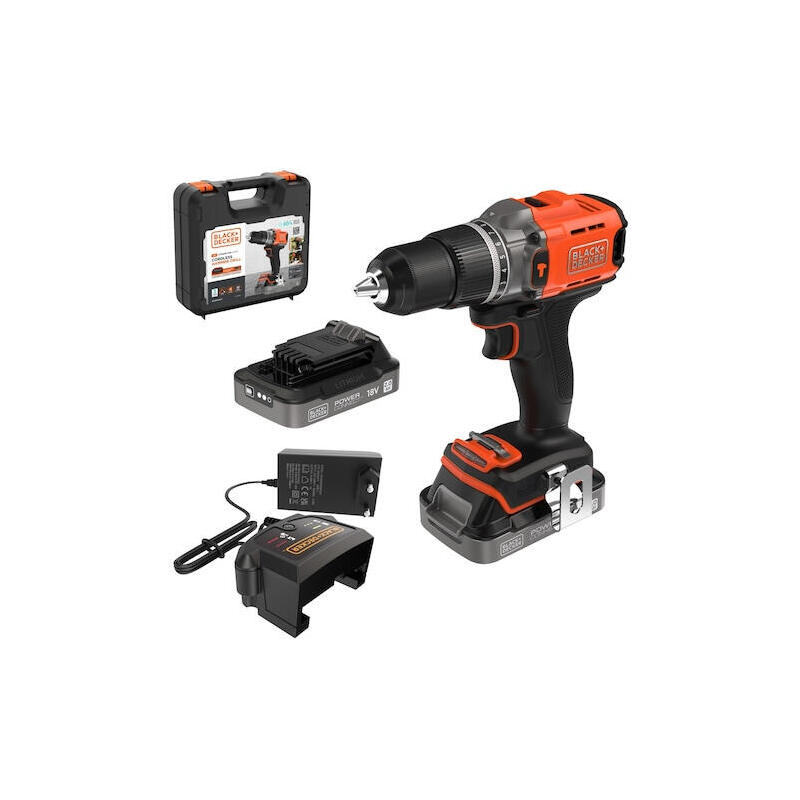 taladro-de-impacto-inalambrico-negrodecker-18-v-2-x-2-ah-kof-bcd383d2xk taladro-de-impacto-inalambrico-negrodecker-18-v-2-x-2-ah-kof-bcd383d2xk