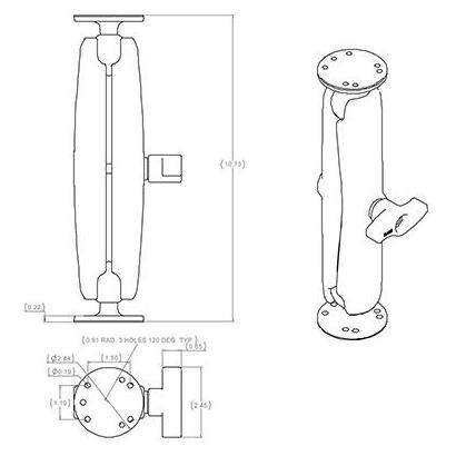 ram-mounts-ram-101u-d-accesorio-o-pieza-para-soporte