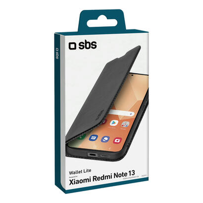 sbs-book-wallet-lite-xiaomi-redmi-note-13-5g-schwarz