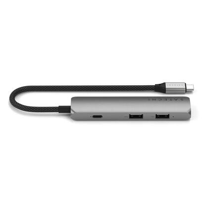 satechi-4-w-1-usb-c-slim-multiport-4k-usb-c-usb-c-4k-hdmi-2x-usb-a-gris