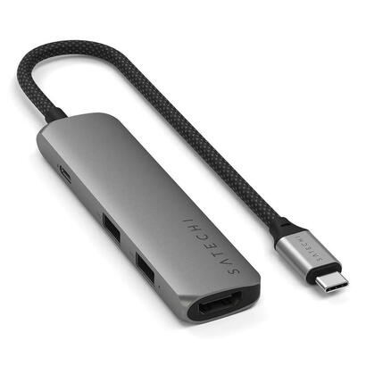 satechi-4-w-1-usb-c-slim-multiport-4k-usb-c-usb-c-4k-hdmi-2x-usb-a-gris