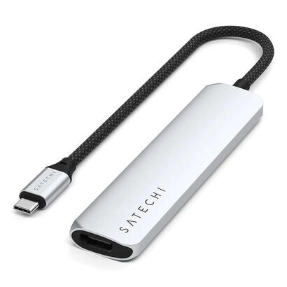 satechi-6-w-1-usb-c-slim-multiport-usb-c-usb-c-2x-usb-a-4k-hdmi-czytnik-kart-microsd-srebrny