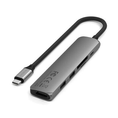 satechi-6-in-1-usb-c-slim-multiport-adapter-aluminiowy-adapter-do-urzadzen-mobilnych-usb-c-usb-c-2x-usb-a-4k-hdmi-czytnik-kart-m