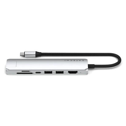 satechi-7-w-1-usb-c-slim-multiport-adapter-ethernet-usb-c-pd-2x-usb-a-hdmi-4k-ethernet-czytnik-kart-microsd-srebrny