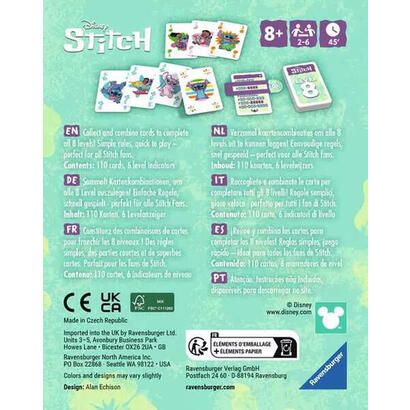 ravensburger-disney-stitch-nivel-8-juego-de-cartas-24700