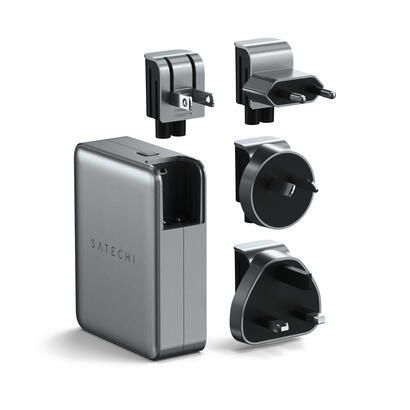 satechi-st-w145gtm-cargador-de-dispositivo-movil-universal-plata-corriente-alterna-carga-rapida-interior