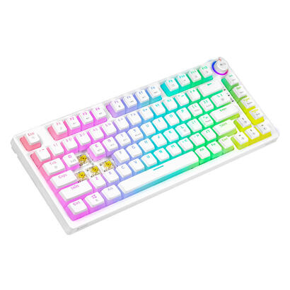 klawiatura-mechaniczna-bezprzewodowa-savio-phenix-white-gateron-yellow-pudding
