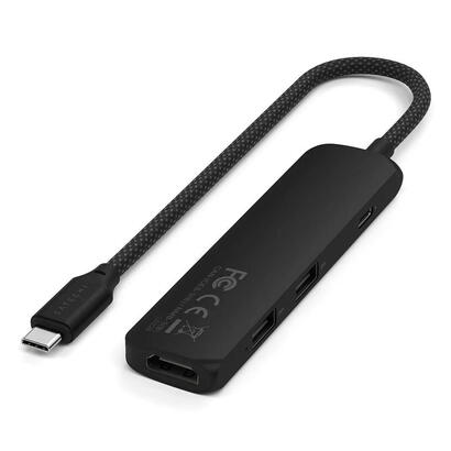 satechi-4-w-1-usb-c-slim-multiport-4k-usb-c-usb-c-4k-hdmi-2x-usb-a-negro