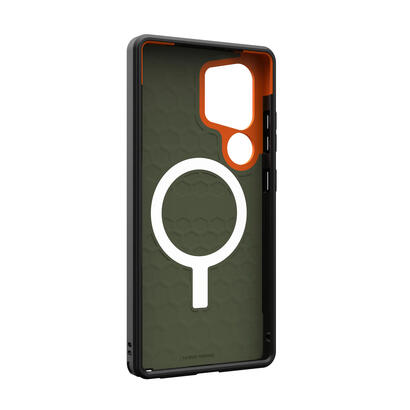 uag-funda-civil-oliva-naranja-samsung-galaxy-s25-ultra
