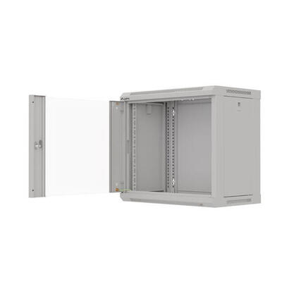 szafa-instalacyjna-rack-wiszaca-19-9u-540x350-szara-drzwi-przeszklone-flat-pack