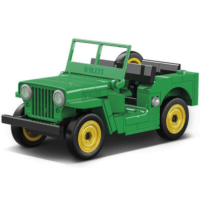 cobi-jeep-willys-cj-2a-juguetes-de-construccion-verde-cobi-24517
