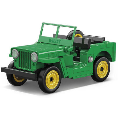 cobi-jeep-willys-cj-2a-juguetes-de-construccion-verde-cobi-24517