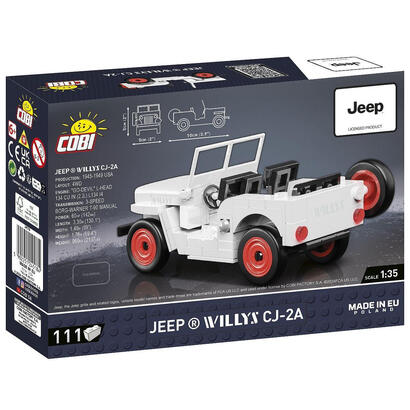 cobi-jeep-willys-cj-2a-juguetes-de-construccion-white-cobi-24518