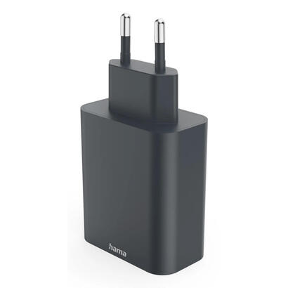 hama-00086445-cargador-de-dispositivo-movil-smartphone-tableta-gris-corriente-alterna-carga-rapida-interior