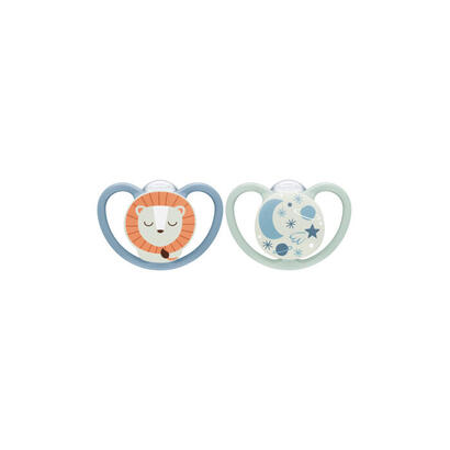 nuk-space-night-silikon-schnuller-6-18m-2-m-azul-mint