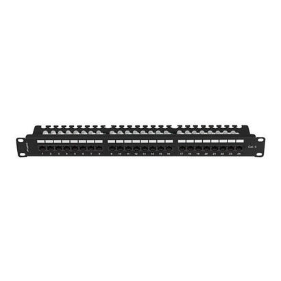 patch-panel-lanberg-24-puertos-1u-19-cat6-utp-con-organizador-cables-negro