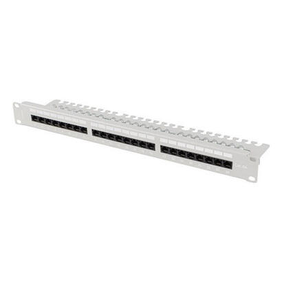 patch-panel-lanberg-24-puertos-1u-19-cat6a-utp-con-organizador-cables-gris