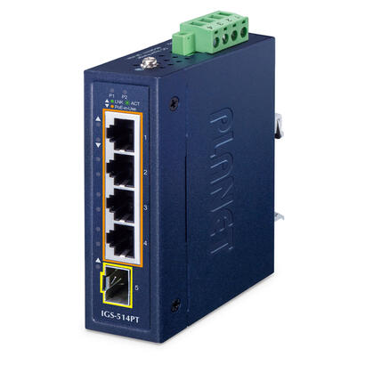 planet-indumrial-4-port-poe-1-port-sfp-igs-514pt