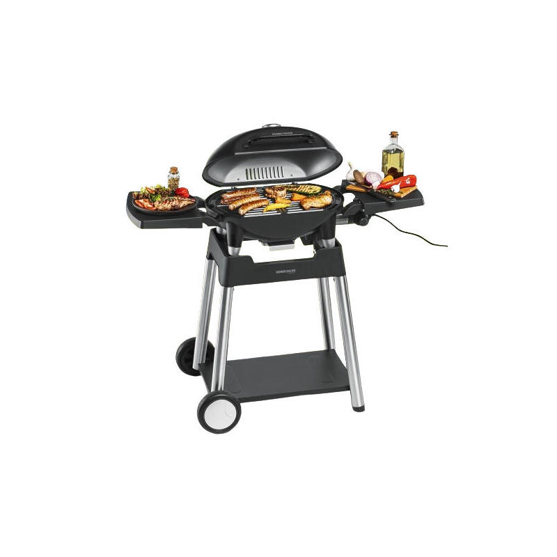 parrilla-electrica-rommelsbacher-bbq-4100s-con-carrito-para-parrilla-negro-2200-vatios