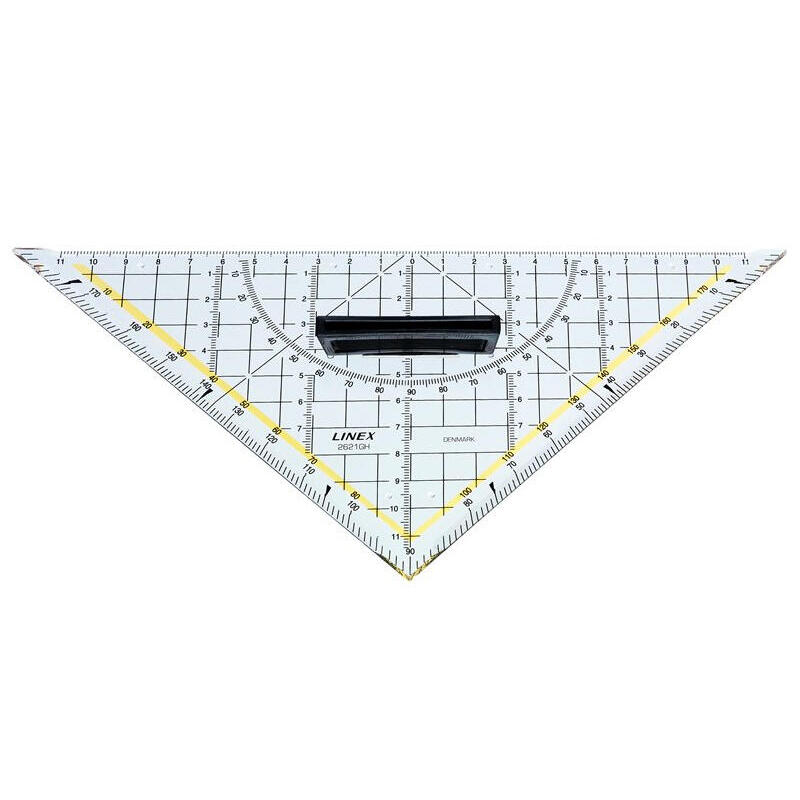 linex-2621gh-triangulo-de-45-poliestireno-transparente-amarillo-1-piezas