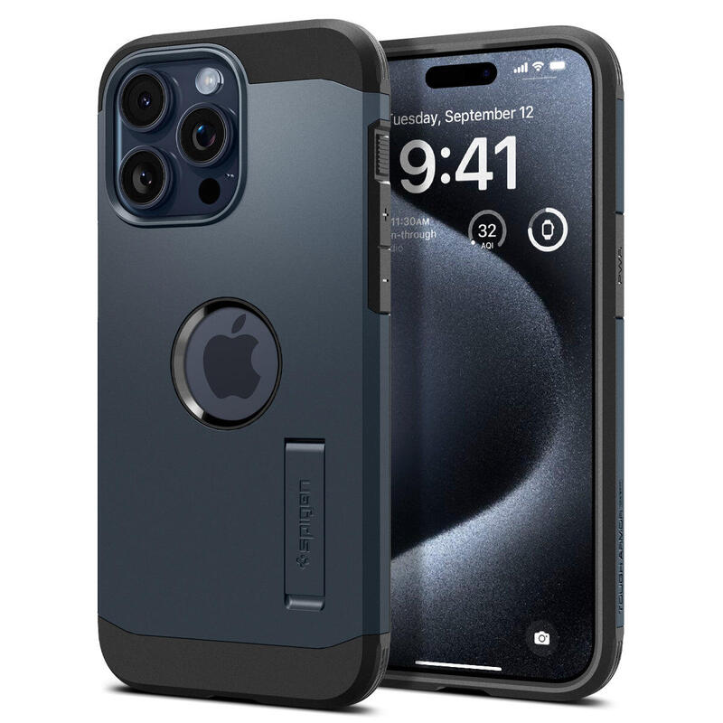 spigen-tough-armor-magfit-do-iphone-15-pro-granatowo-gris spigen-tough-armor-magfit-do-iphone-15-pro-granatowo-gris