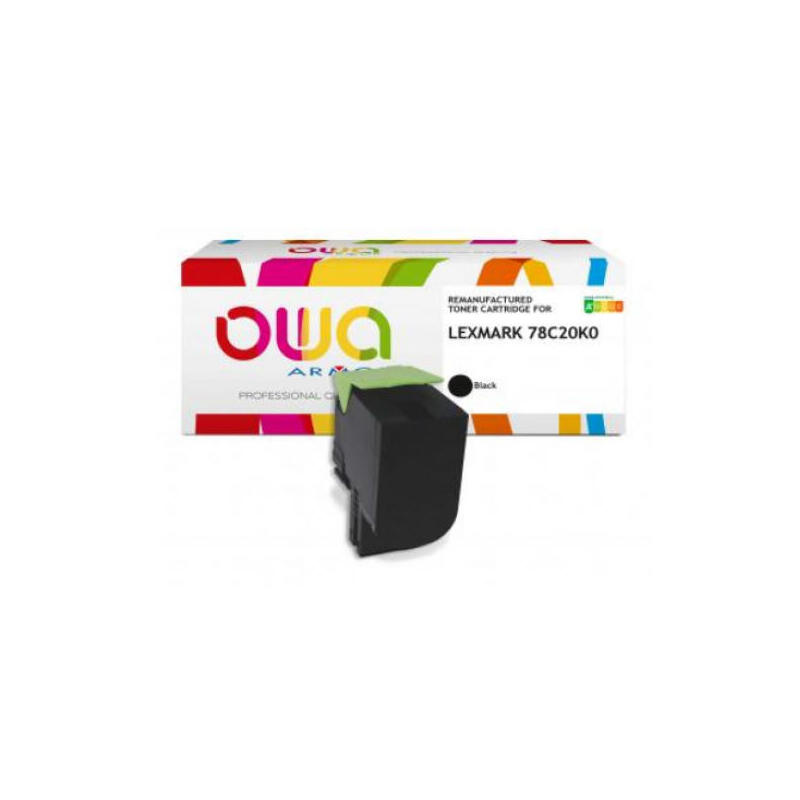 owa-toner-compatible-con-lexmark-78c20k0-negro-2000-s owa-toner-compatible-con-lexmark-78c20k0-negro-2000-s