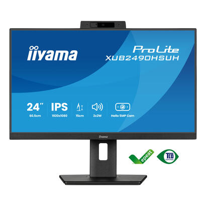 monitor-iiyama-24-prolite-xub2490hsuh-b2-led-matt-fullhd-ips-webcam-microfono-cubo-usb-panel-de-100hz-xub2490hsuh-b2-negro