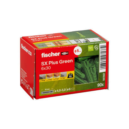 fischer-567807-tornillo-de-anclaje-y-taco-90-piezas-anclaje-de-expansion-30-mm