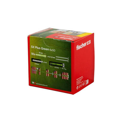 fischer-567808-tornillo-de-anclaje-y-taco-90-piezas-anclaje-de-expansion-50-mm