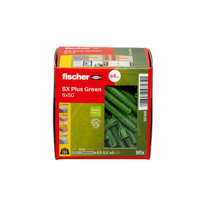 fischer-567808-tornillo-de-anclaje-y-taco-90-piezas-anclaje-de-expansion-50-mm