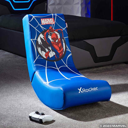 xrocker-gaming-bodensessel-azul-marvel-spider-man-klappbar