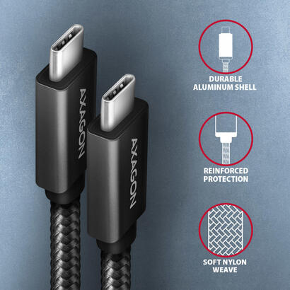 cable-usb-c-bucm32-cm05ab-usb-c-32-gen-2-05-m-pd-100-w-5-a-4k-hd-aluminio-trenzado-negro