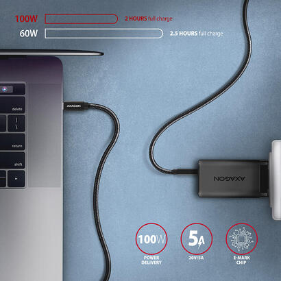 cable-usb-c-bucm32-cm05ab-usb-c-32-gen-2-05-m-pd-100-w-5-a-4k-hd-aluminio-trenzado-negro