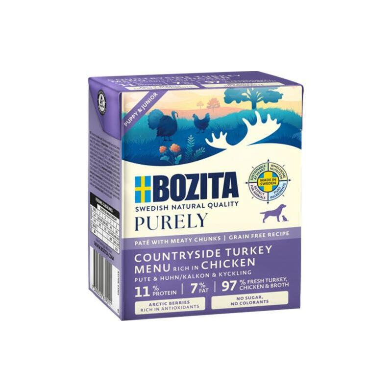 bozita-hamburguesa-de-pavo-y-pollo-con-carne-para-cachorros-370g bozita-hamburguesa-de-pavo-y-pollo-con-carne-para-cachorros-370g