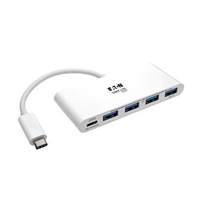 eaton-tripp-lite-4-port-usb-c-hub-with-power-delivery-usb-c-to-4x-usb-a-ports-usb-30-white