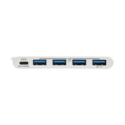 eaton-tripp-lite-4-port-usb-c-hub-with-power-delivery-usb-c-to-4x-usb-a-ports-usb-30-white