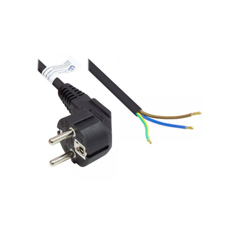 good-connections-schutzkontakt-m-gew-open-end-negro-3m good-connections-schutzkontakt-m-gew-open-end-negro-3m