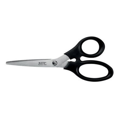 leitz-tijeras-de-acero-inoxidable-185cm-agarre-ergonomico-negro
