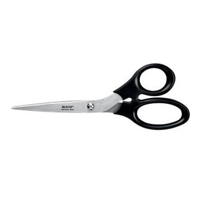 leitz-tijeras-de-acero-inoxidable-20cm-agarre-ergonomico-negro