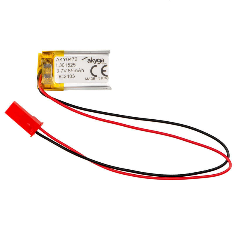akyga-lithium-polymer-battery-aky0472-lp301525-li-po-37v-85mah-pcm-jst-254-2-pin-connector-150mm akyga-lithium-polymer-battery-aky0472-lp301525-li-po-37v-85mah-pcm-jst-254-2-pin-connector-150mm