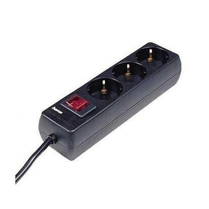 regleta-alimentacion-hama-con-3-tomas-interruptor-14m-color-negro