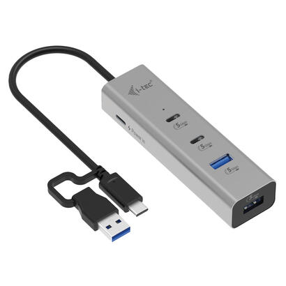 i-tec-universal-charging-metal-hub-2x-usb-c-32-gen1-2x-usb-a-32-gen1-1x-usb-c-pd-85w