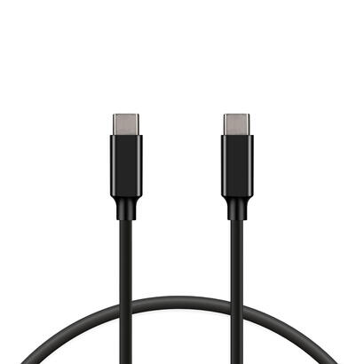 ksix-bxcuc03u-negro-cable-de-carga-y-datos-usb-c-a-usb-c-100w-1m