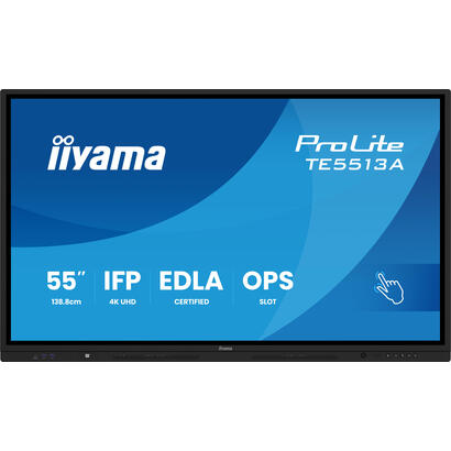 pantalla-iiyama-te6513a-b1ag-de-senalizacion-panel-plano-interactivo-1638-cm-645-wifi-450-cd-m-4k-ultra-hd-negro-pantalla-tactil