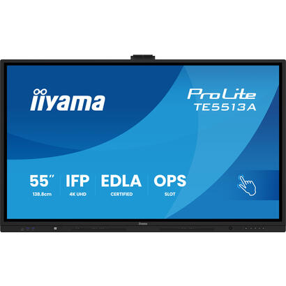 pantalla-iiyama-te6513a-b1ag-de-senalizacion-panel-plano-interactivo-1638-cm-645-wifi-450-cd-m-4k-ultra-hd-negro-pantalla-tactil